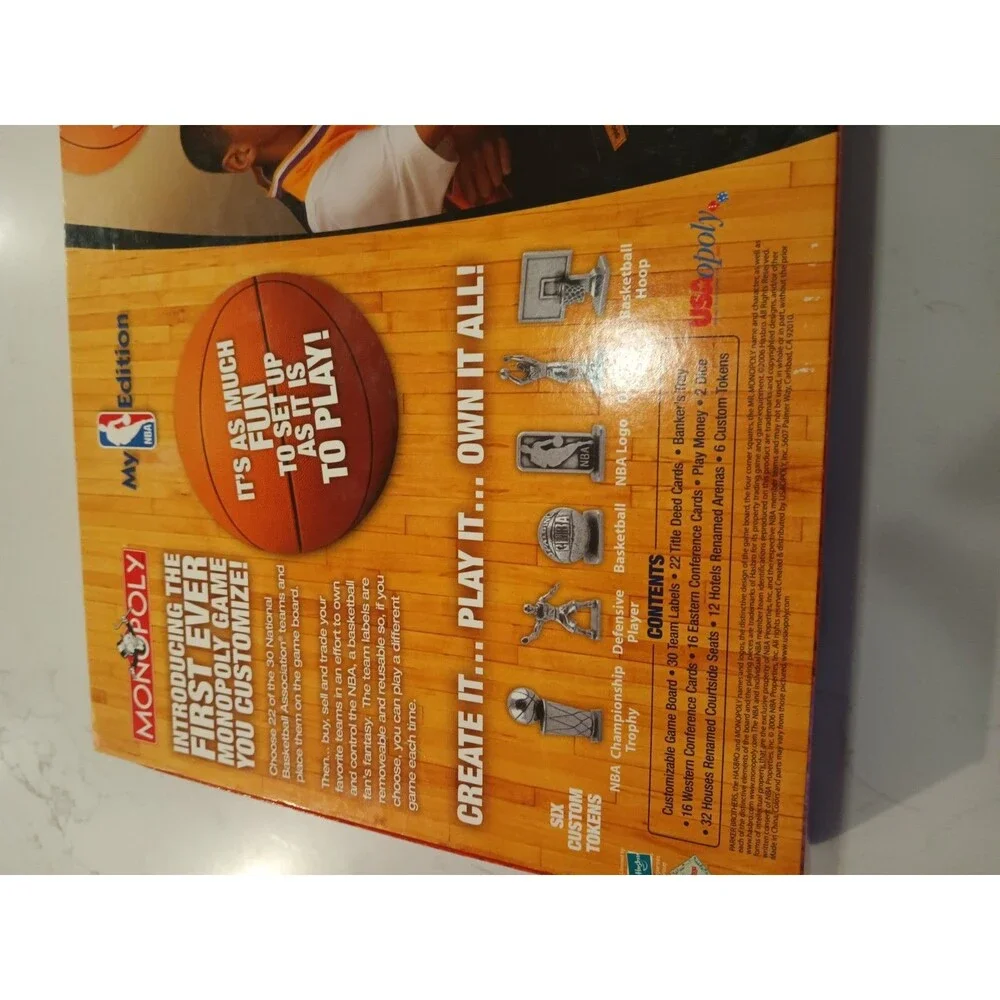Monopoly My NBA Basketball Edition 2006 Used EUC All Pieces Present